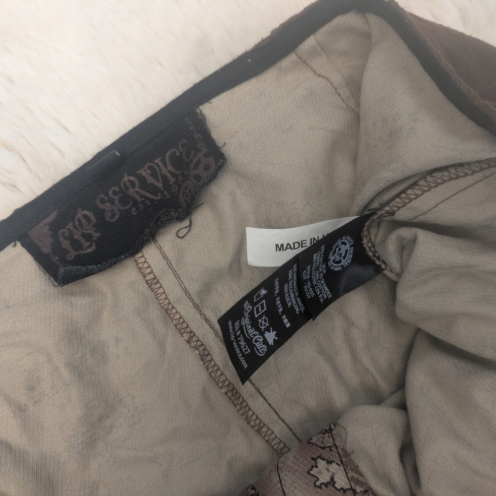 Vintage Lip Service Lace Up Pants - Picture 5 of 11
